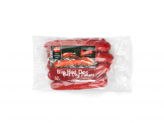BIG HOTDOG 125 G. HVIDEBÆK