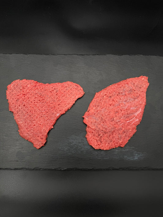 KALVESCHNITZEL 125 G. Flattet og steaket