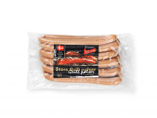 GRILLPØLSER 80 G. HVIDEBÆK