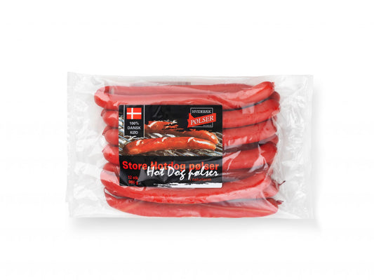RØDE PØLSER HOTDOG 80 G. HVIDEBÆK